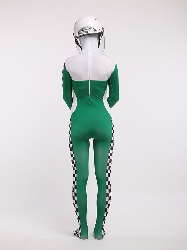 Sexy Lady Racing Driver Cosplay Costume Halloween Suit